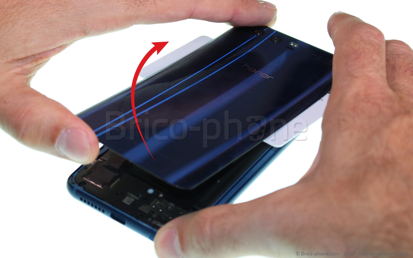 Changement de vitre arrière sur Honor 9 photo 3