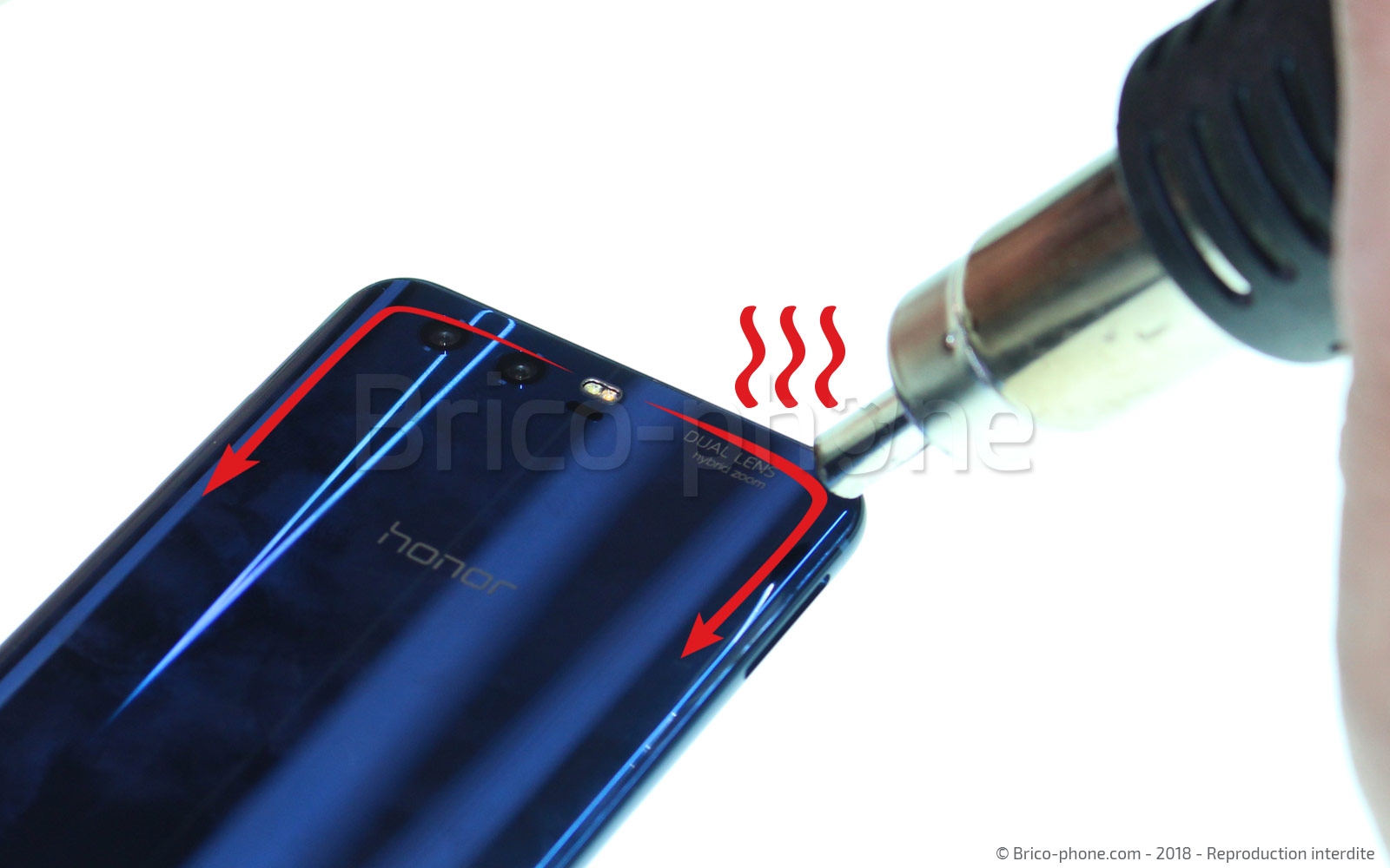 Changement d'écran (vitre+LCD) sur Honor 9 photo 1