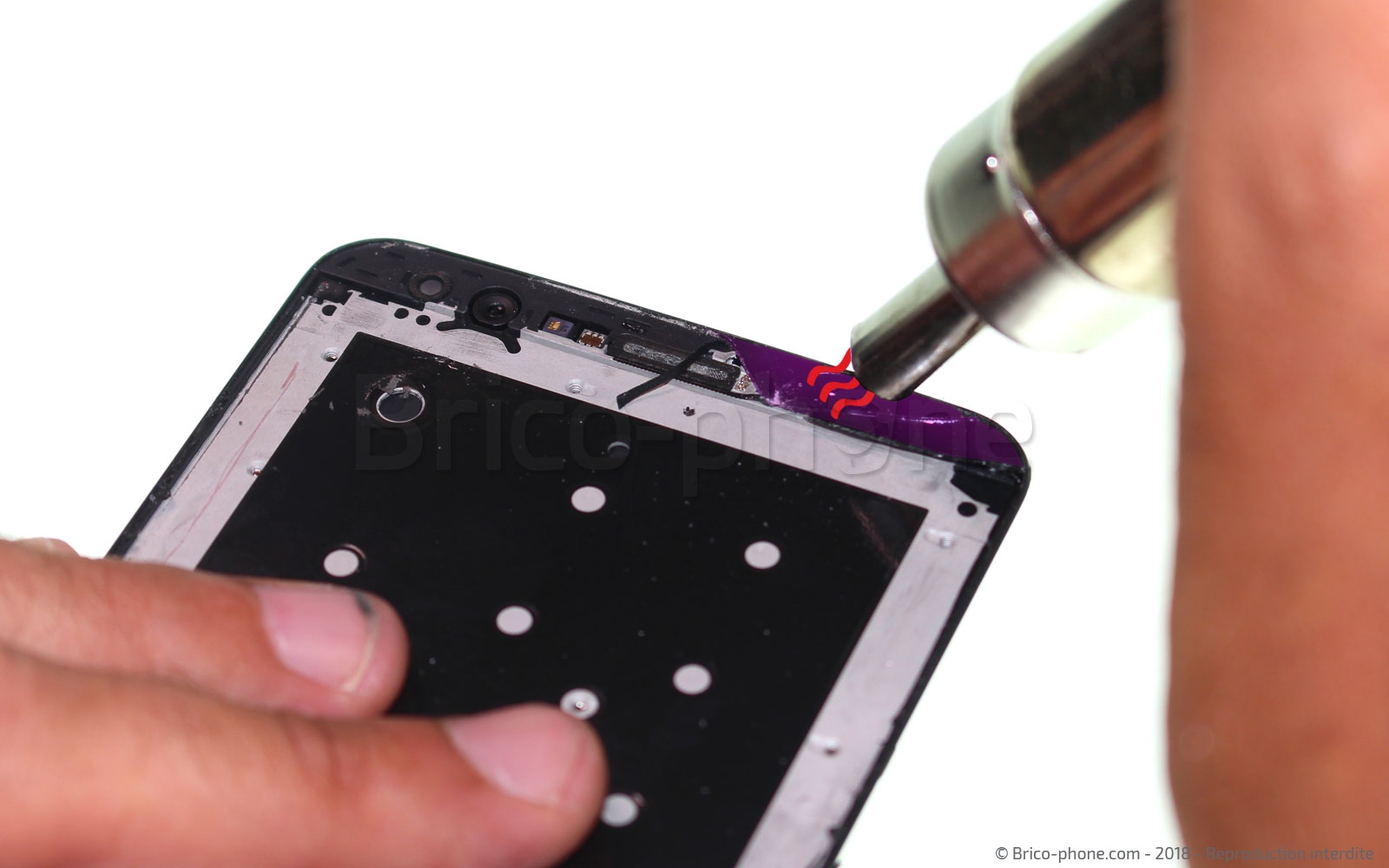 Changement d'écran (vitre+LCD) sur OnePlus 5T photo 2