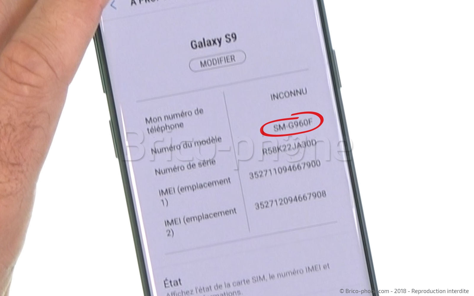 Changement de batterie sur Galaxy S9 photo 1