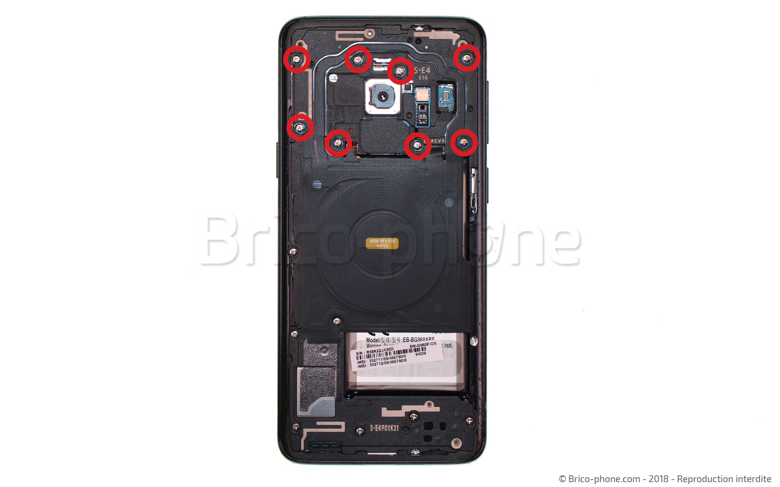 Changement de batterie sur Galaxy S9 photo 1