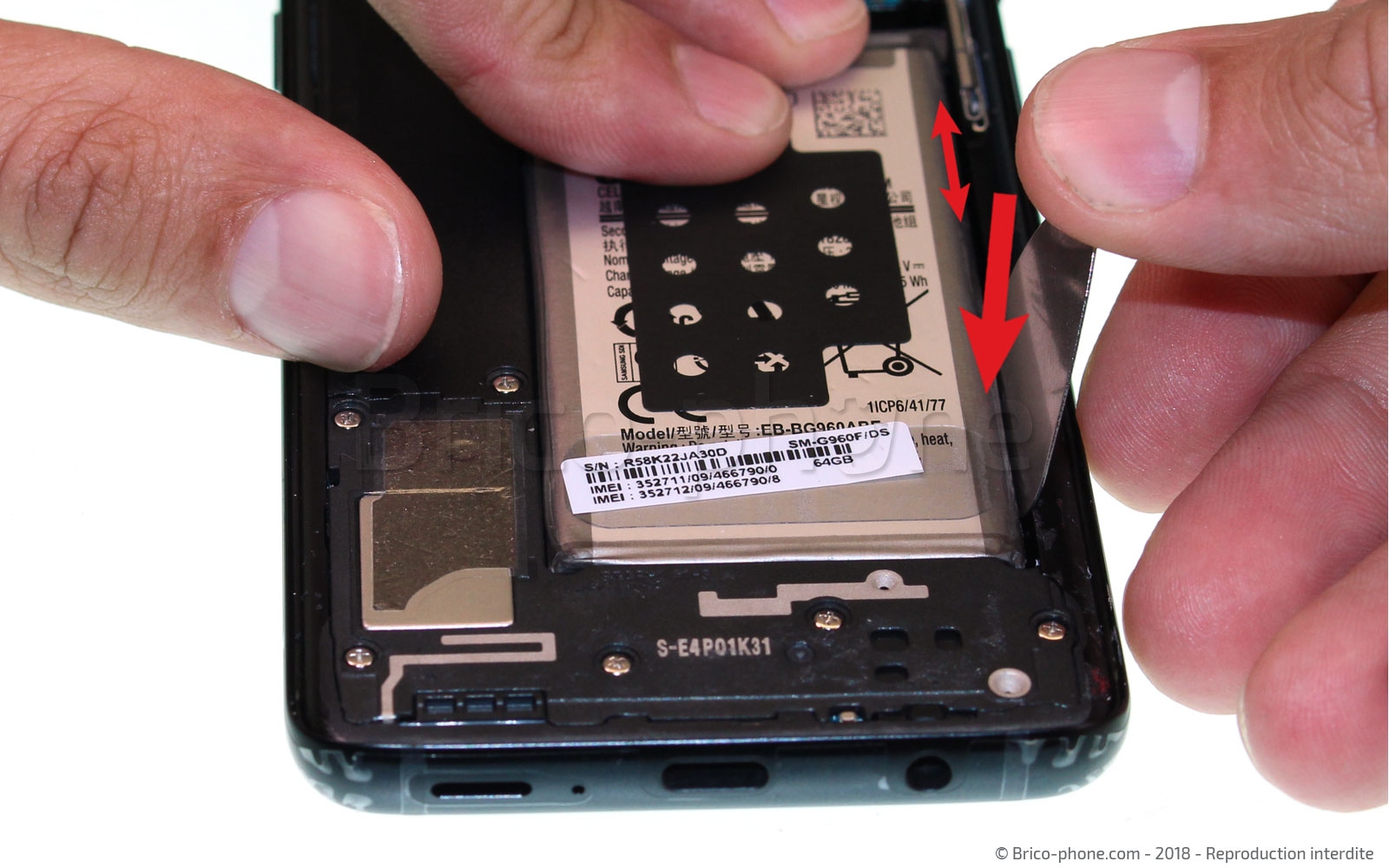 Changement de batterie sur Galaxy S9 photo 1