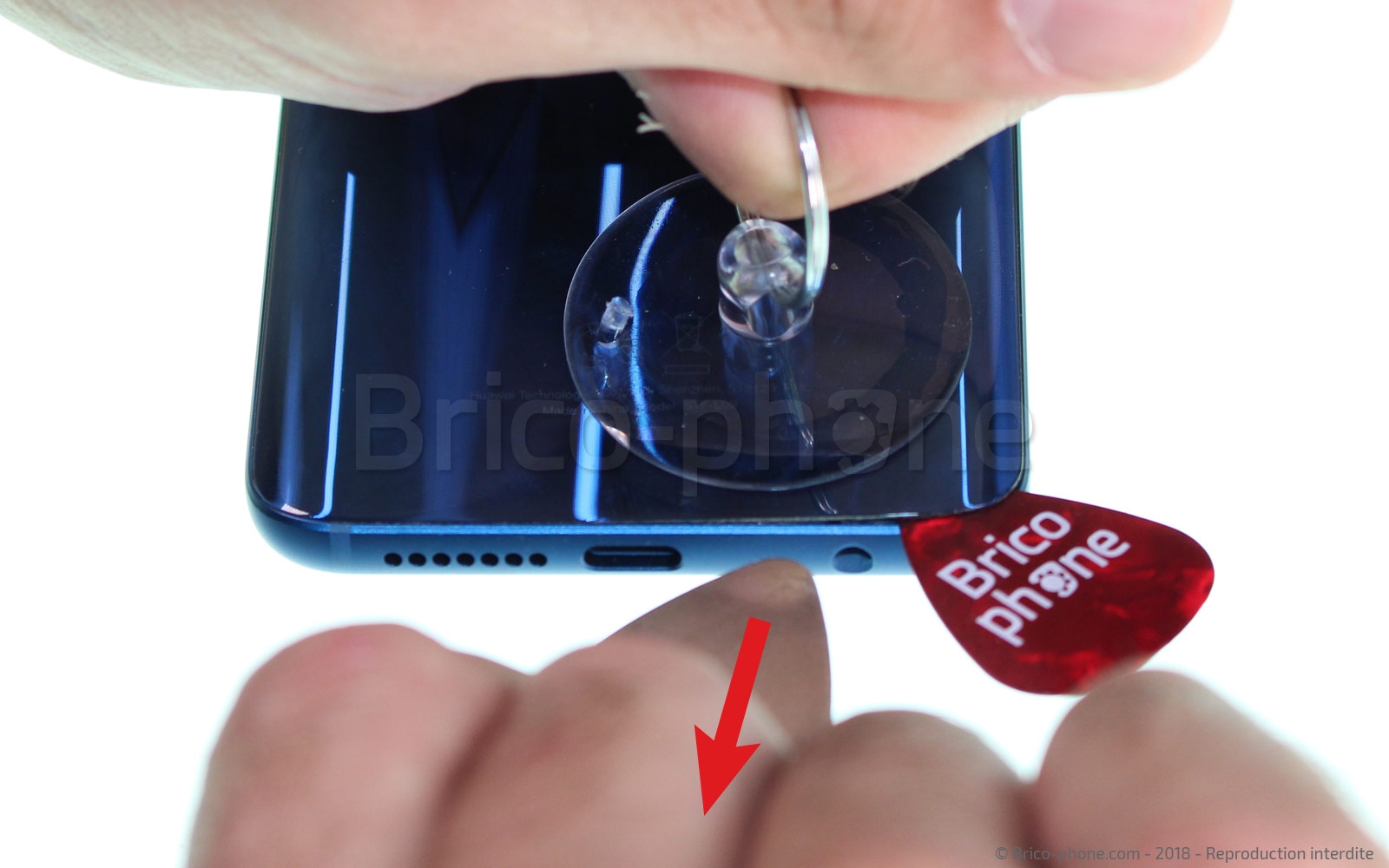 Changement du connecteur de charge sur Honor 9 photo 3