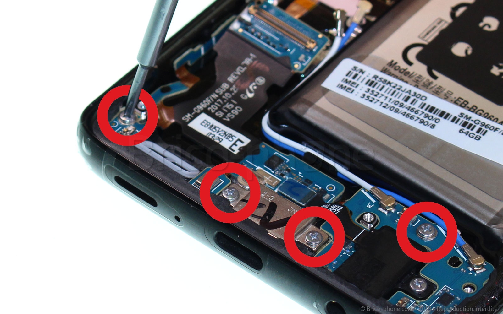 Changement d'écran (vitre+AMOLED) sur Galaxy S9 photo 1