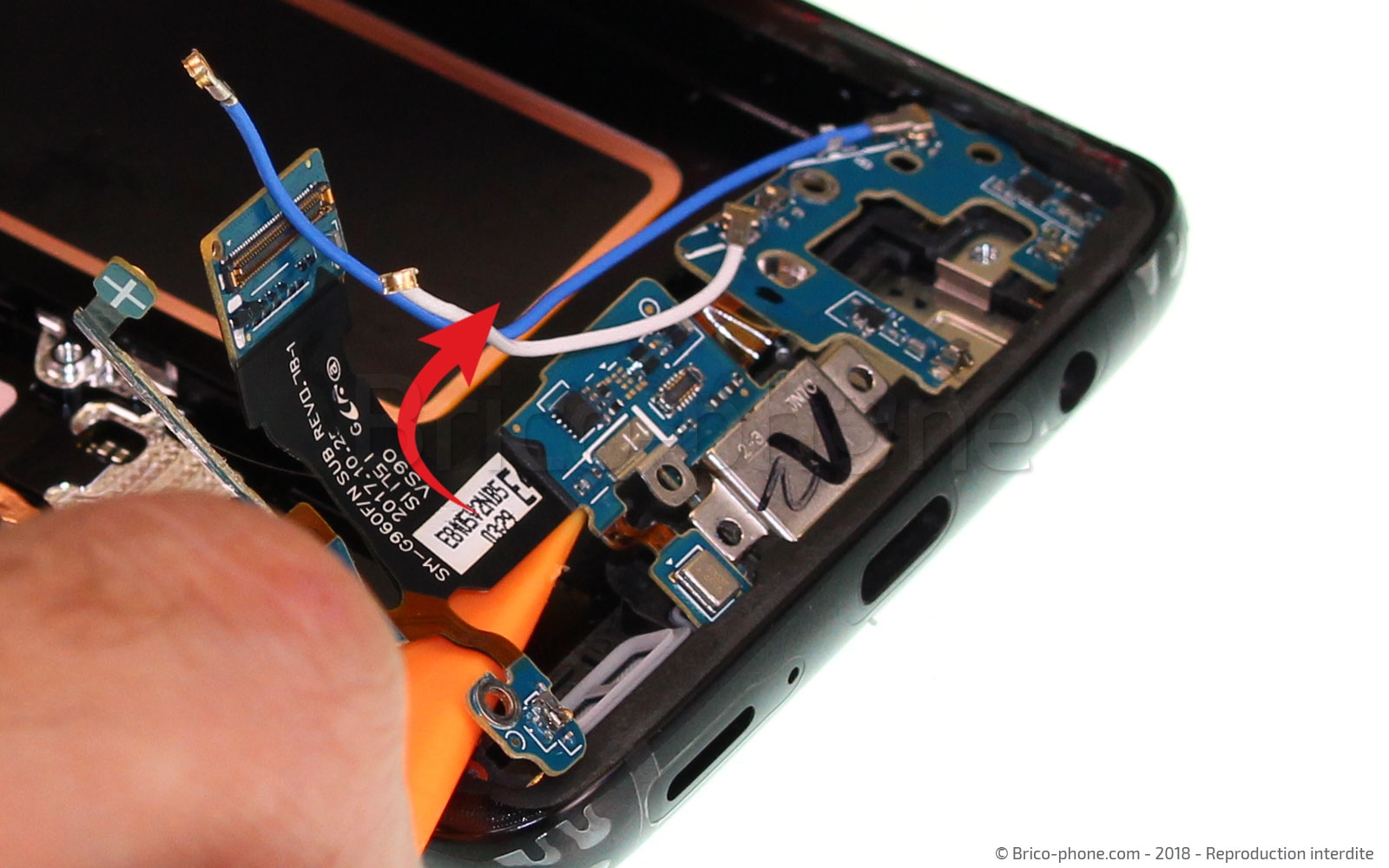 Changement d'écran (vitre+AMOLED) sur Galaxy S9 photo 3