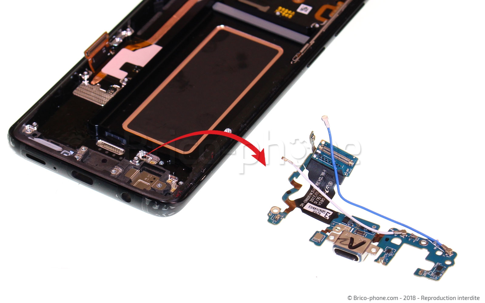 Changement d'écran (vitre+AMOLED) sur Galaxy S9 photo 4