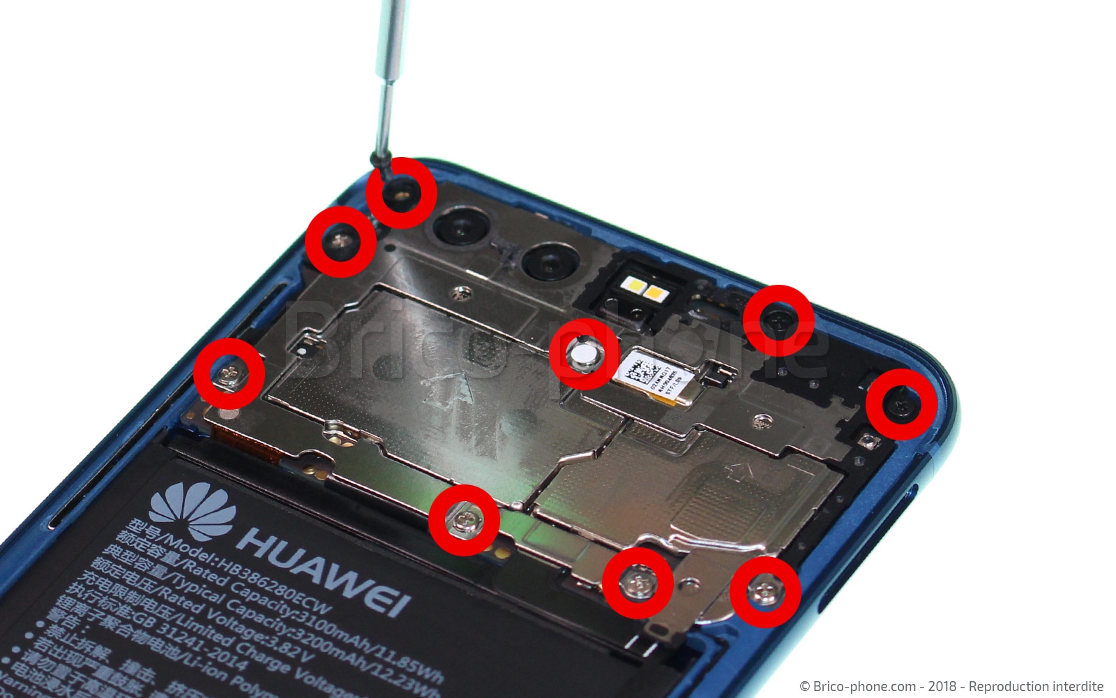 Démontage complet  sur Honor 9 photo 3