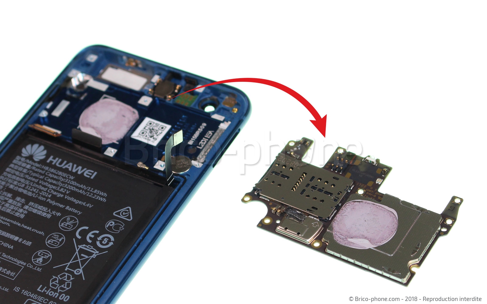 Démontage complet  sur Honor 9 photo 3