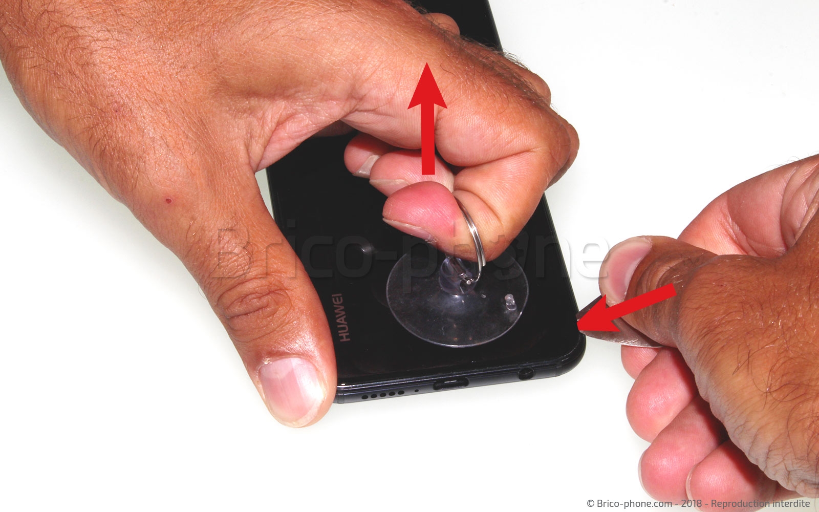 Changement de vitre arrière sur P20 lite photo 1