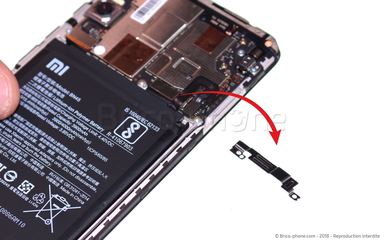 Changement de batterie sur Redmi Note 5 photo 3