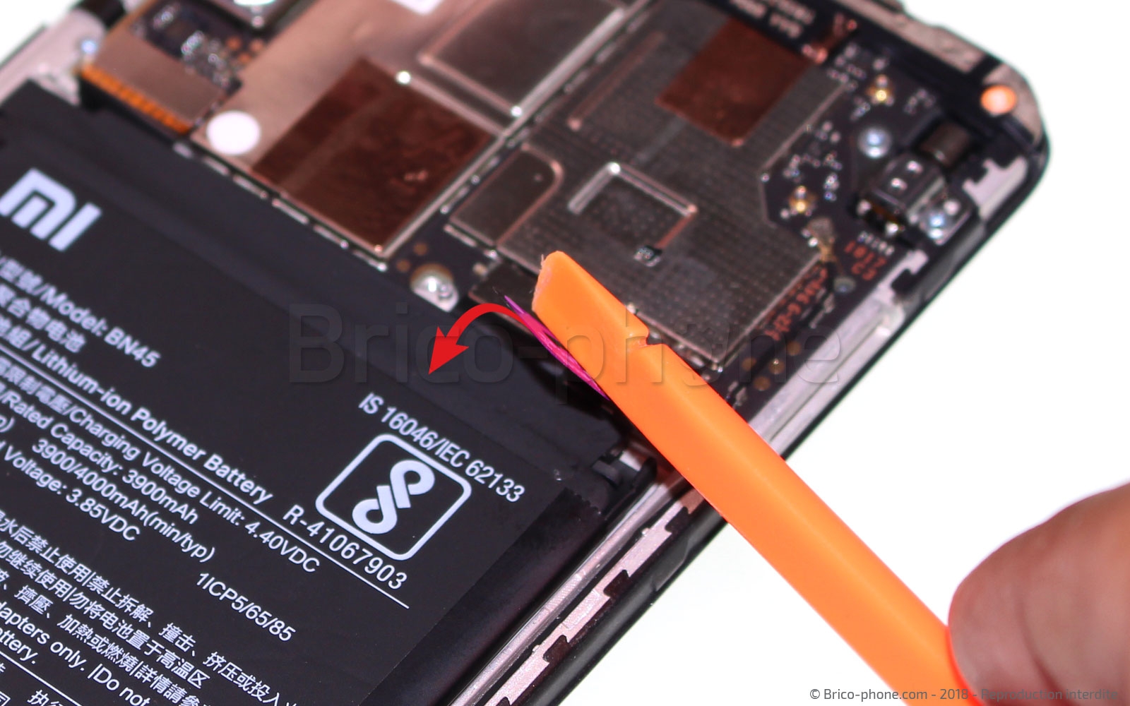 Changement de batterie sur Redmi Note 5 photo 2