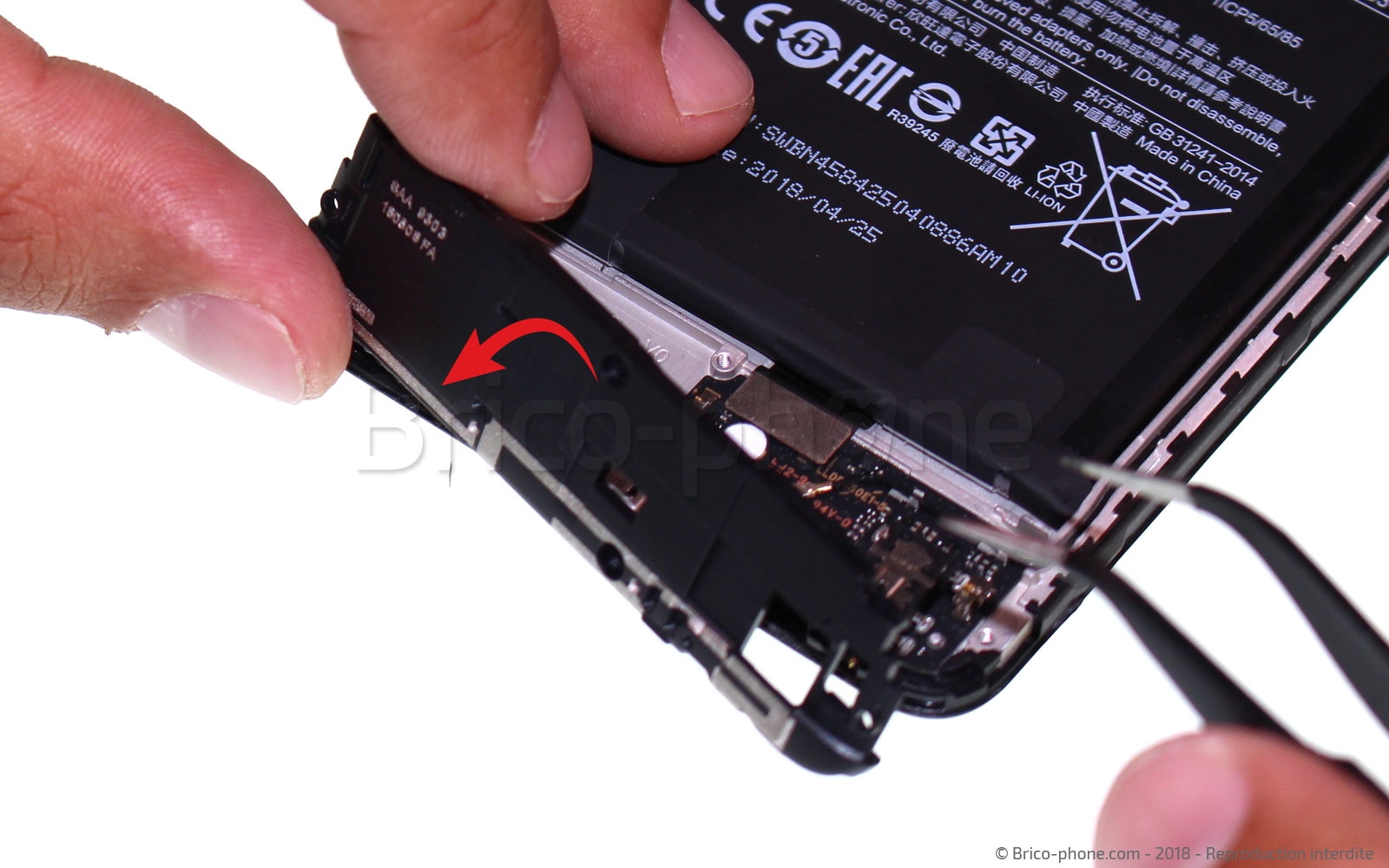 Changement de batterie sur Redmi Note 5 photo 3