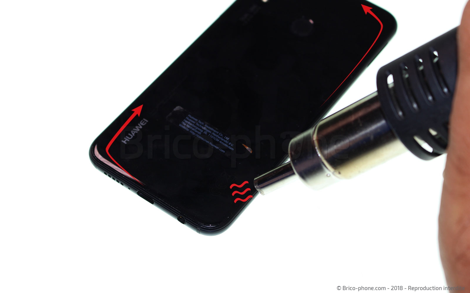 Changement du connecteur de charge et prise Jack sur P20 lite photo 1