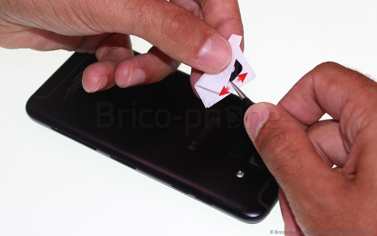 Changement de lentille de caméra arrière sur Galaxy A6 2018 photo 2