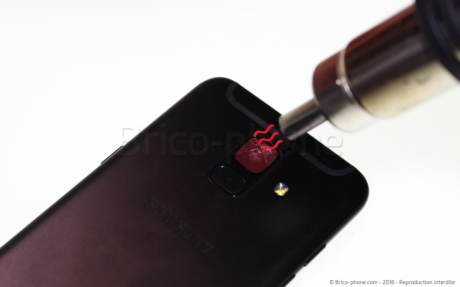 Changement de lentille de caméra arrière sur Galaxy A6 2018 photo 1