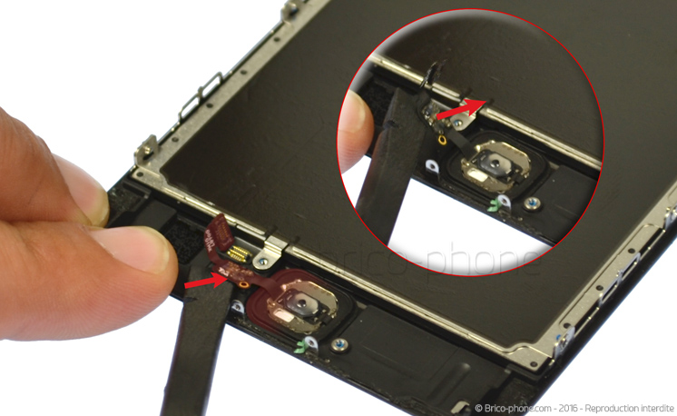 Changement de nappe bouton Home sur iPhone 6S Plus photo 1