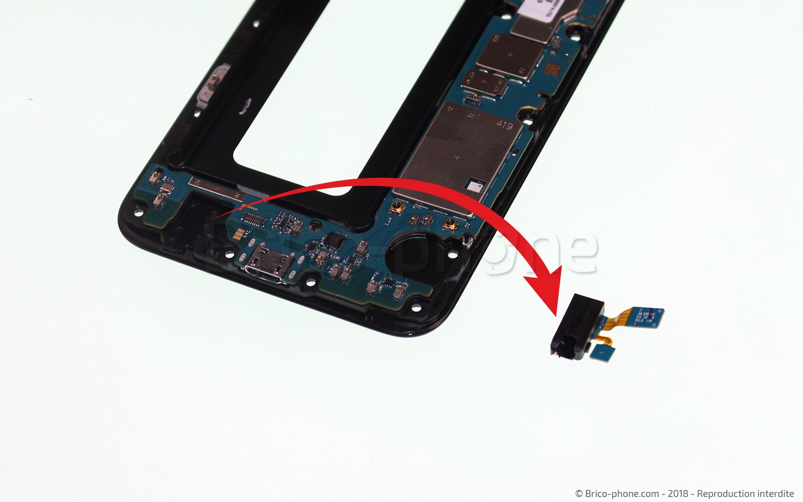 Changement de prise audio jack sur Galaxy A6 2018 photo 4