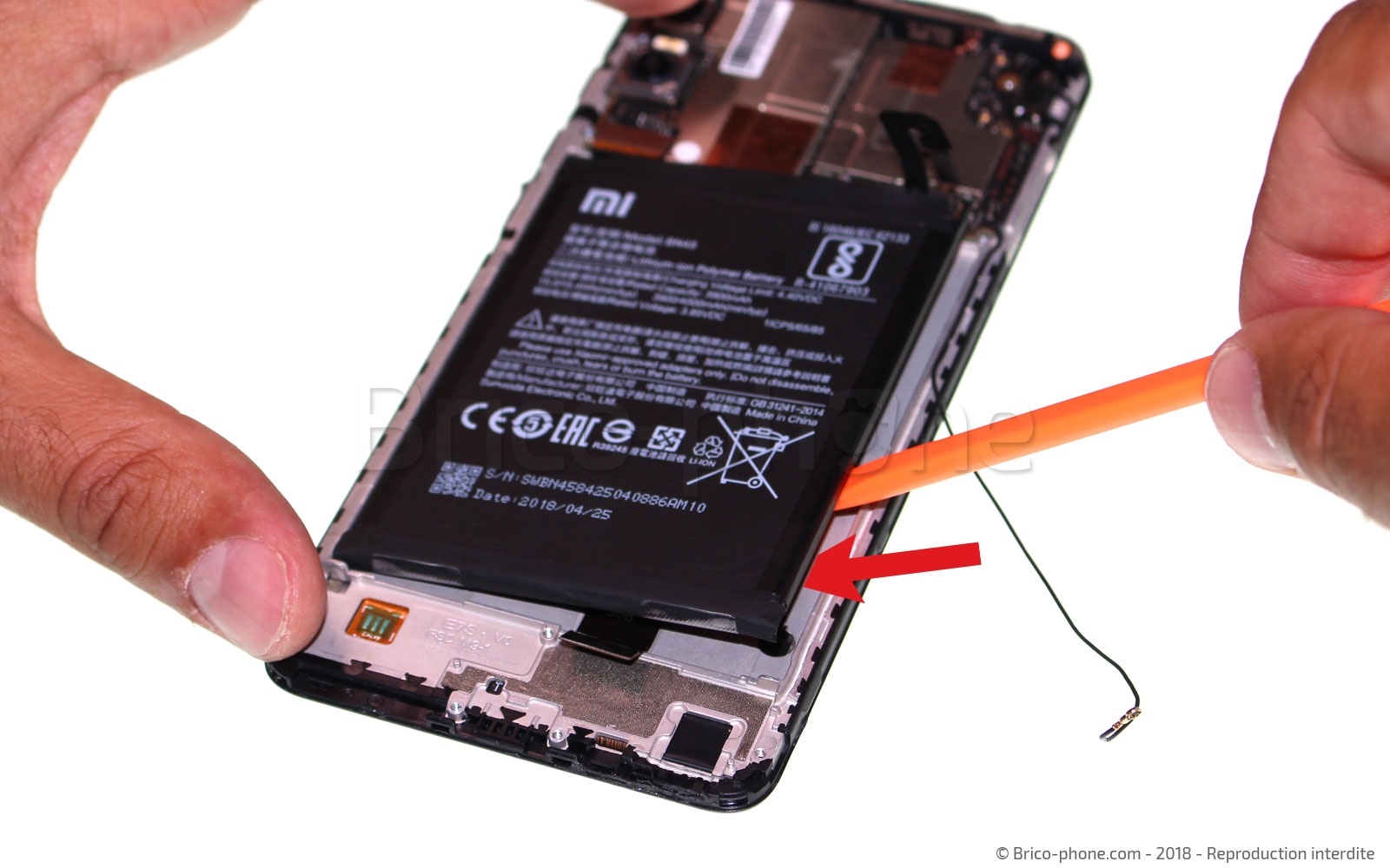 Changement d'écran (vitre+LCD) sur Redmi Note 5 photo 1