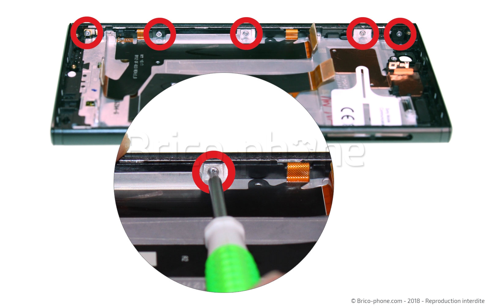 Changement d'écran (vitre+LCD) sur Xperia XA2 - XA2 Dual photo 1