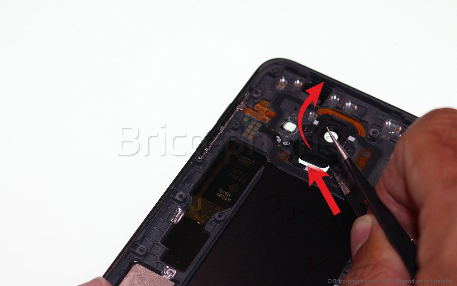 Changement du lecteur d'empreinte digitale sur Galaxy A6 2018 photo 1