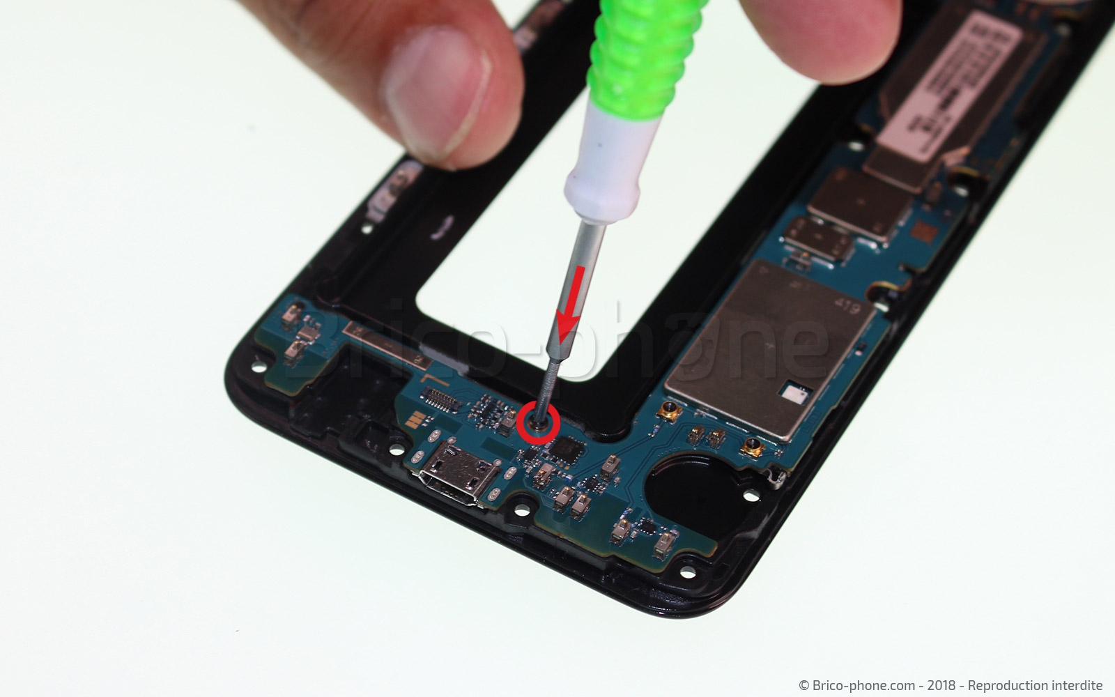 Changement de haut parleur externe sur Galaxy A6 2018 photo 1