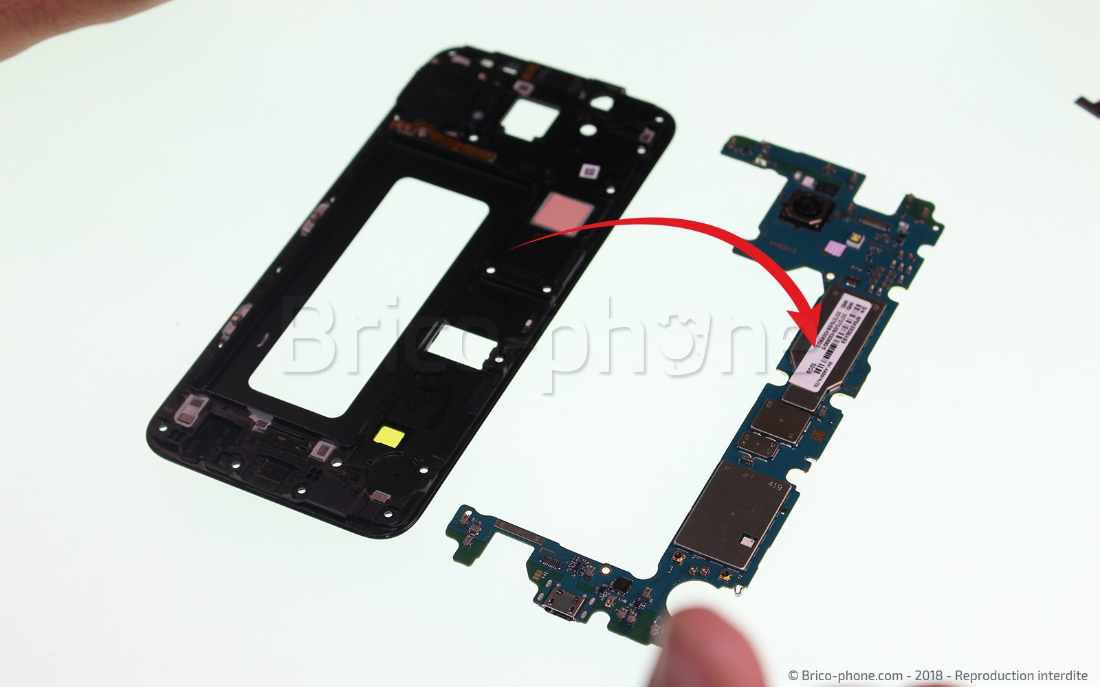 Changement de haut parleur externe sur Galaxy A6 2018 photo 4