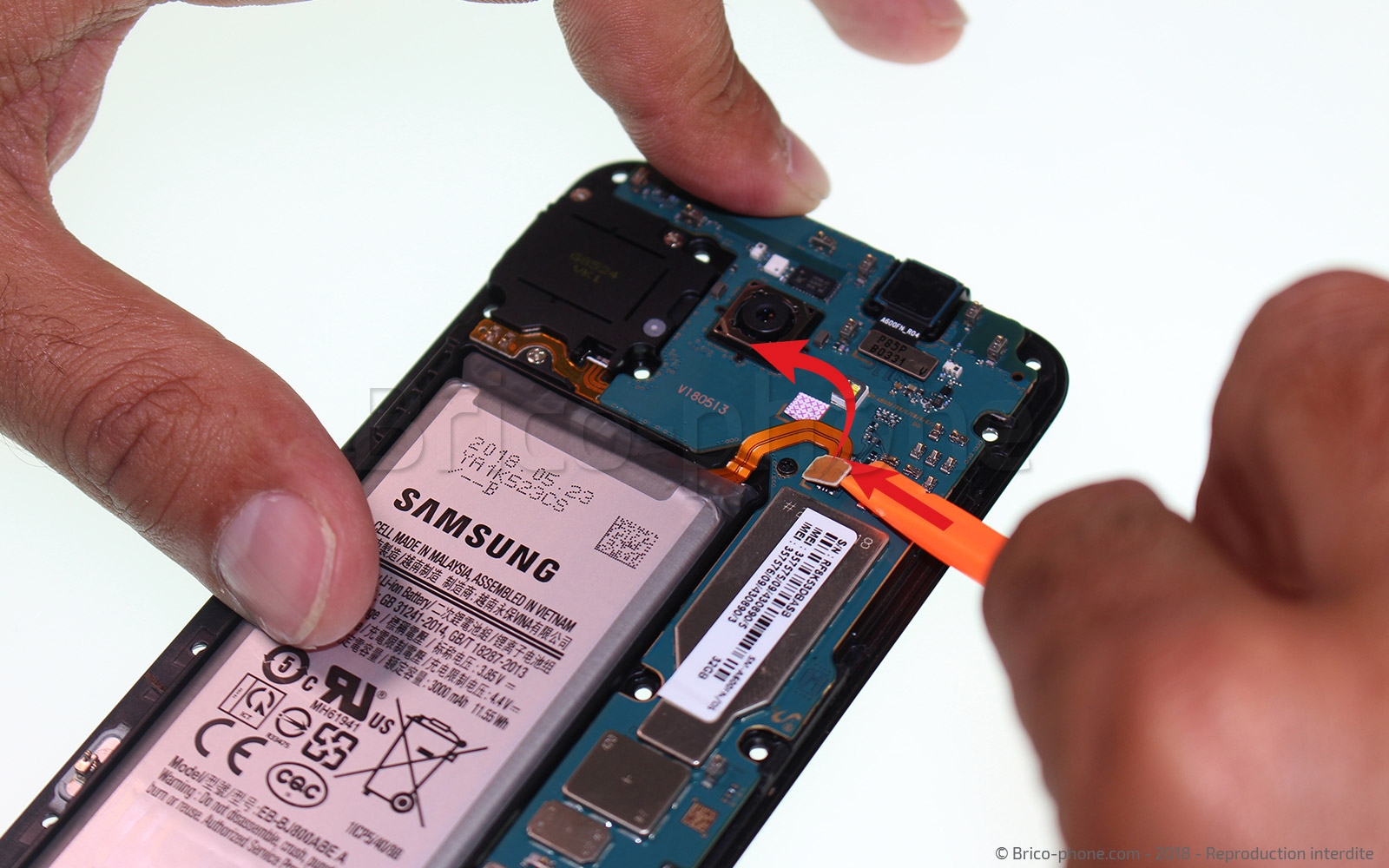 Changement de haut parleur externe sur Galaxy A6 2018 photo 1