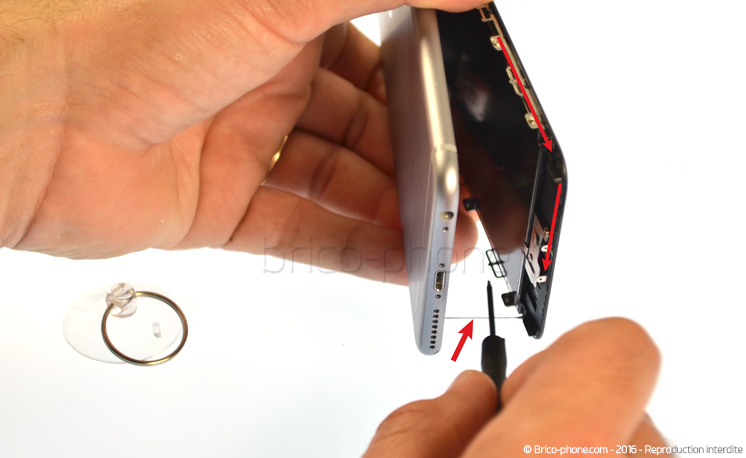 Changement de nappe caméra avant Facetime sur iPhone 6S Plus photo 1