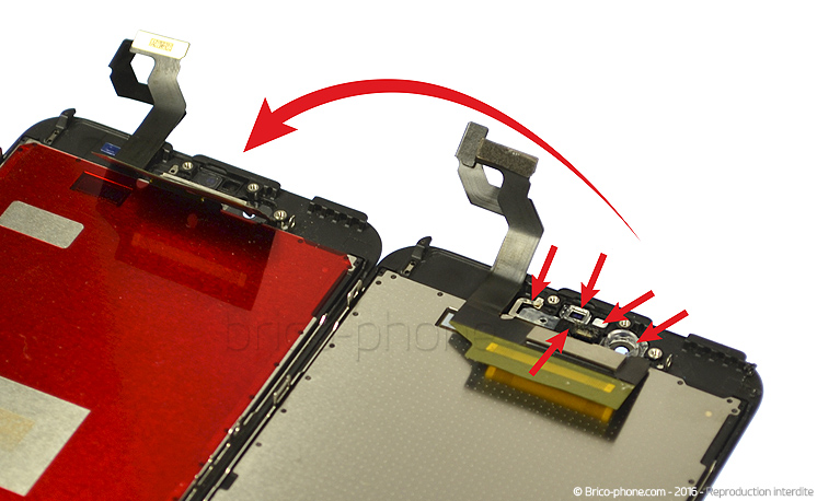 Changement de nappe caméra avant Facetime sur iPhone 6S Plus photo 1