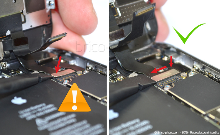 Changement de nappe caméra avant Facetime sur iPhone 6S Plus photo 1