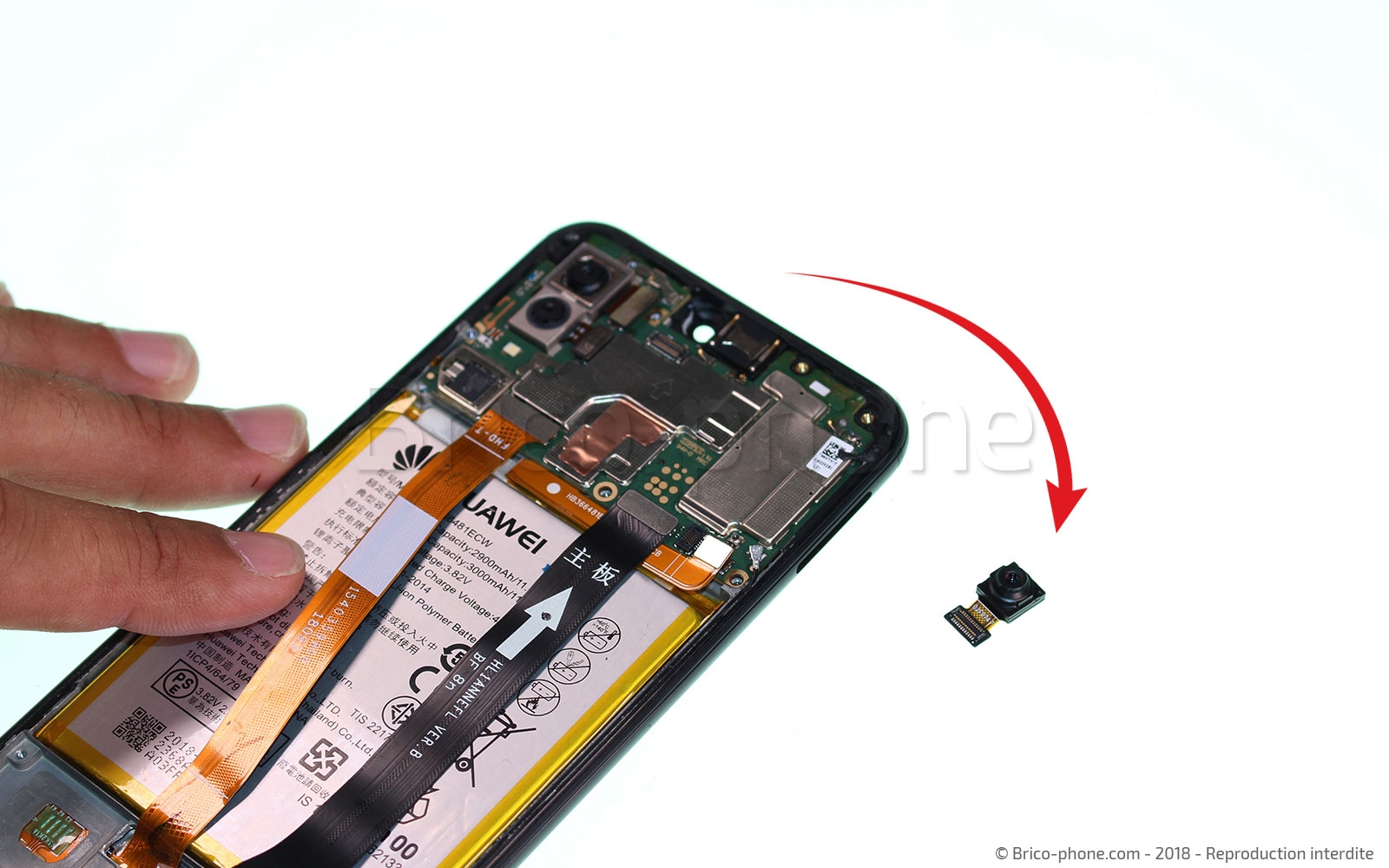 Changement de caméra avant  sur P20 lite photo 3