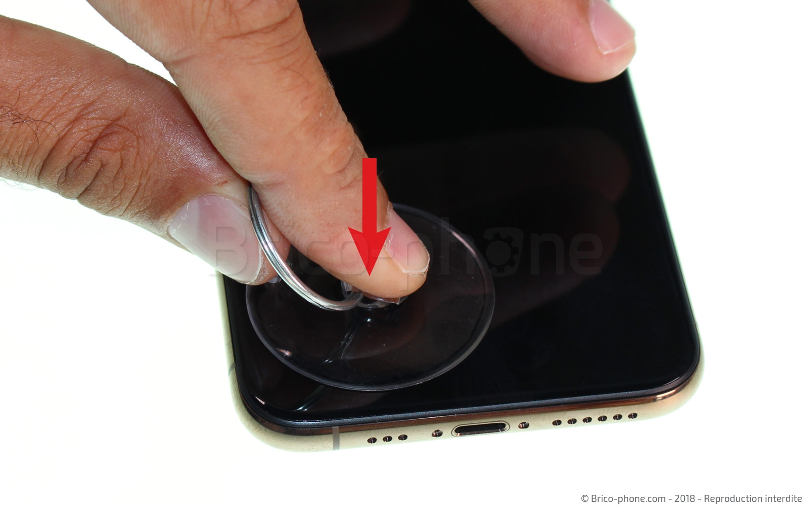 Changement d'écran complet pré-monté (châssis+vitre+OLED) sur iPhone XS photo 2