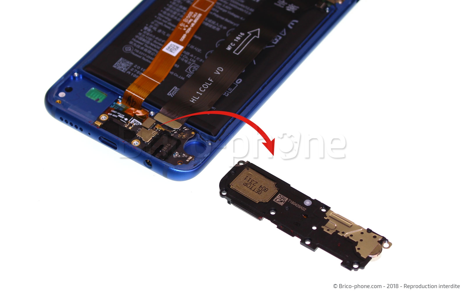 Changement d'écran (vitre+LCD) sur Honor 10 photo 4