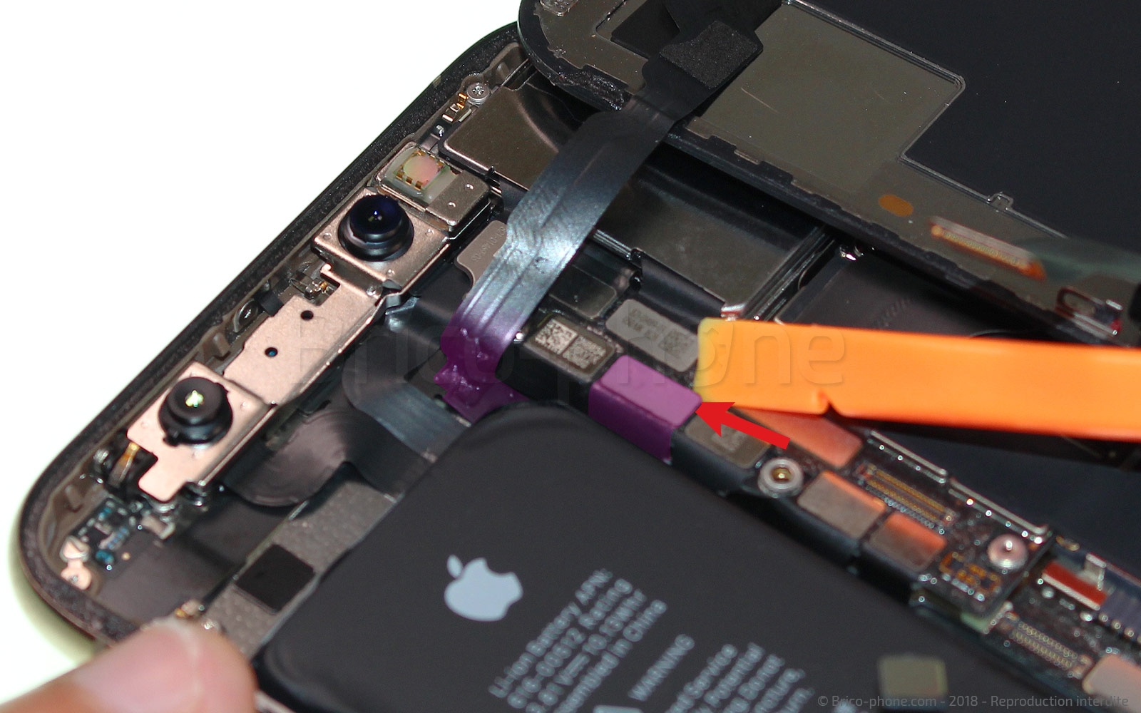 Changement d'écran (vitre+OLED) sans éléments prémontés sur iPhone XS photo 3