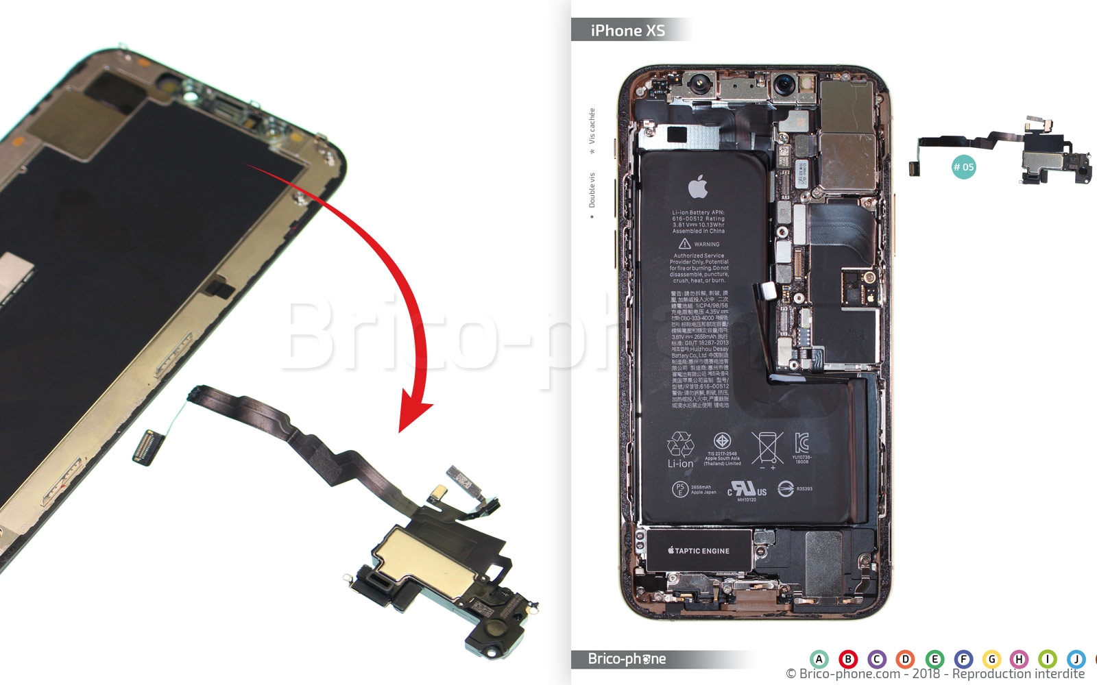 Changement d'écran (vitre+OLED) sans éléments prémontés sur iPhone XS photo 2
