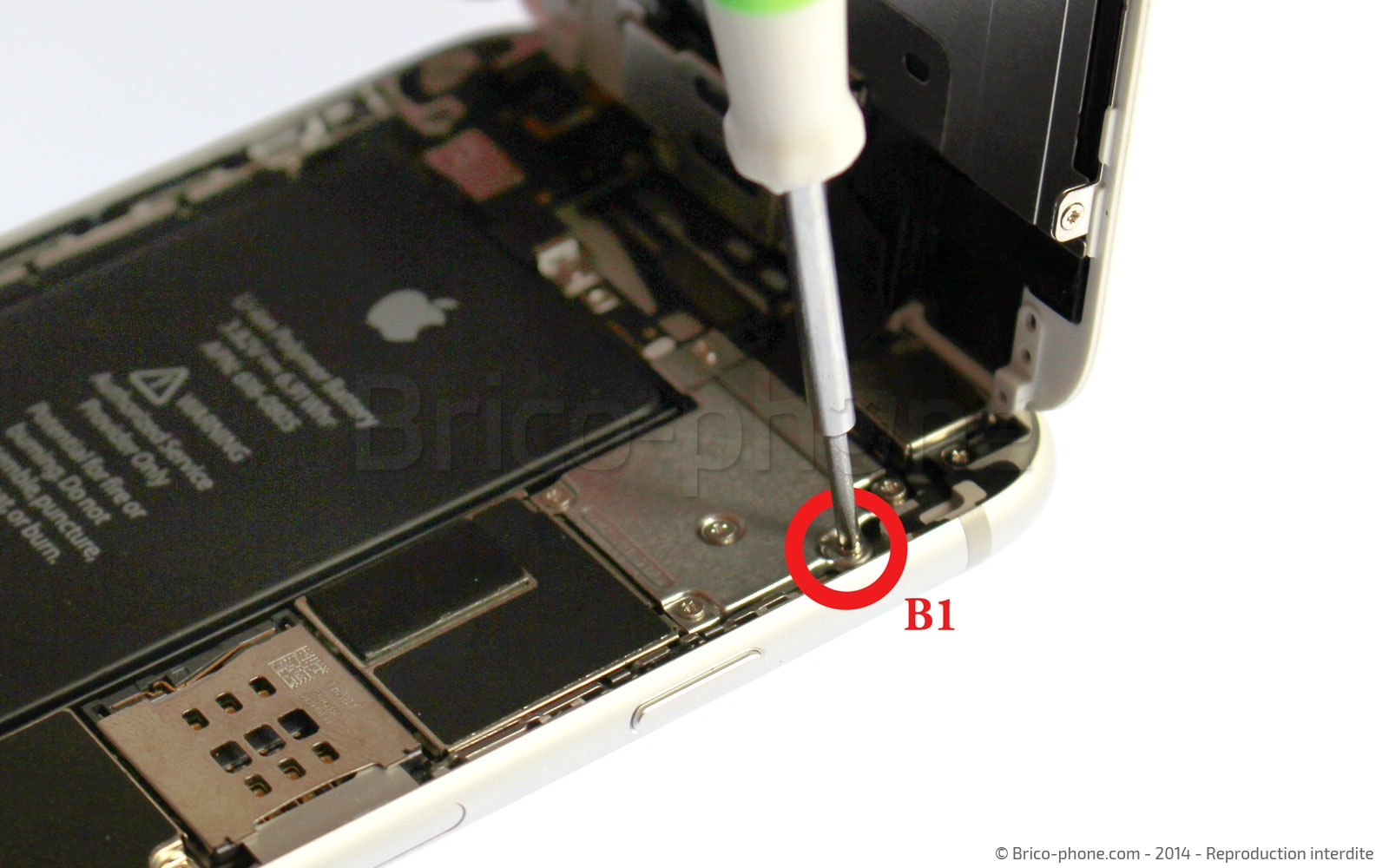 Changement d'antenne réseau (WiFi-GPS-Bluetooth) sur iPhone 6 photo 2