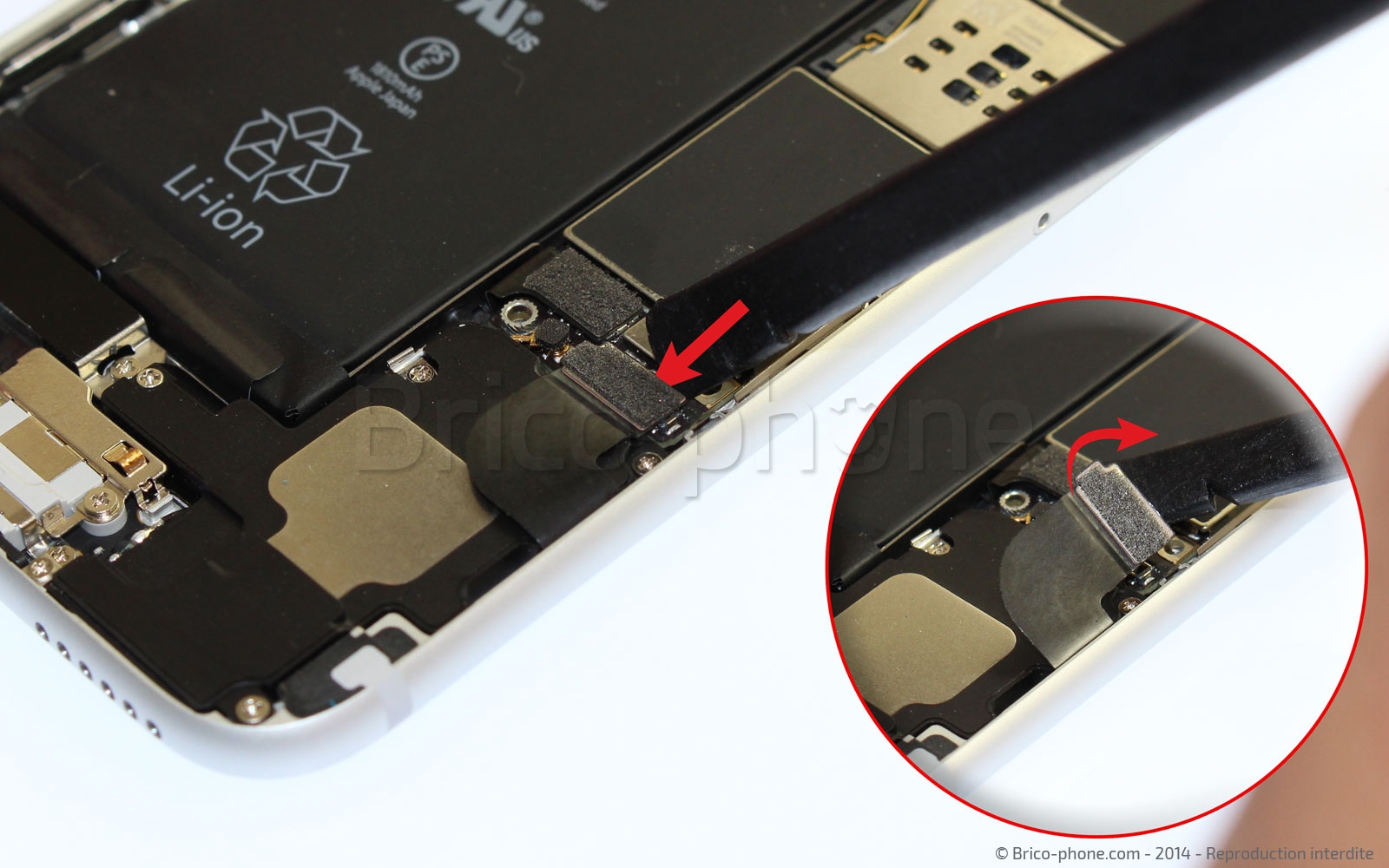 Changement d'antenne réseau (WiFi-GPS-Bluetooth) sur iPhone 6 photo 1