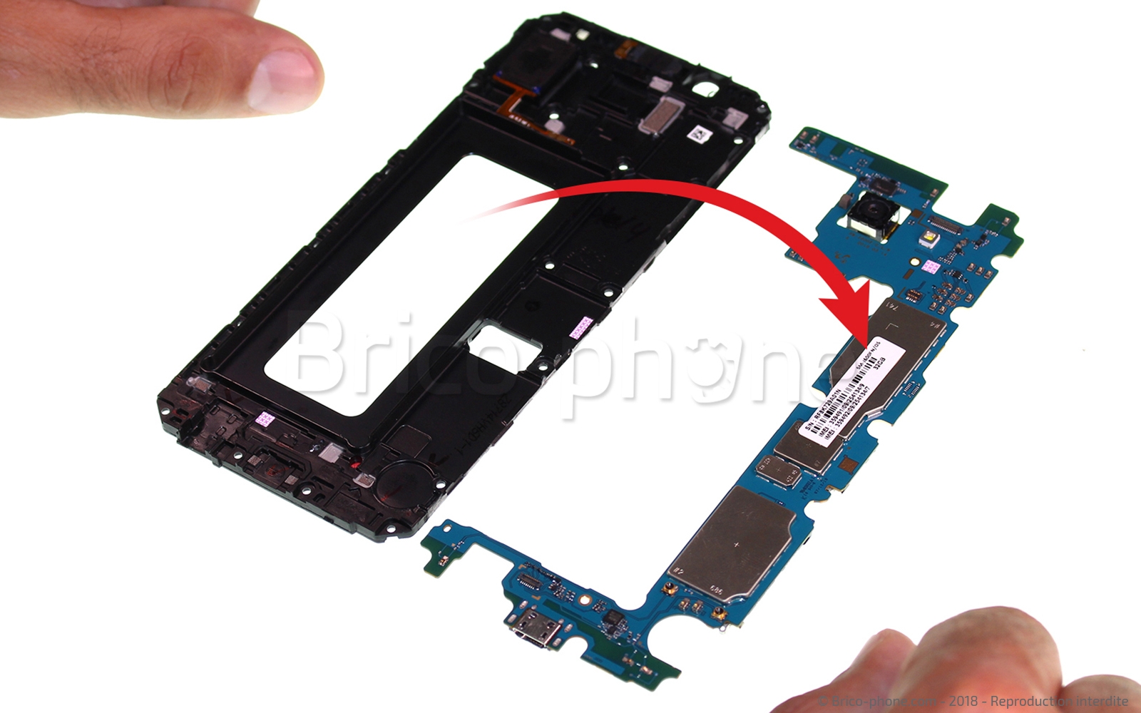 Démontage complet sur Galaxy J6 photo 4