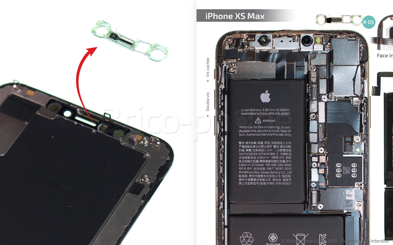 Changement d'écran (vitre+OLED) sur iPhone XS Max photo 3