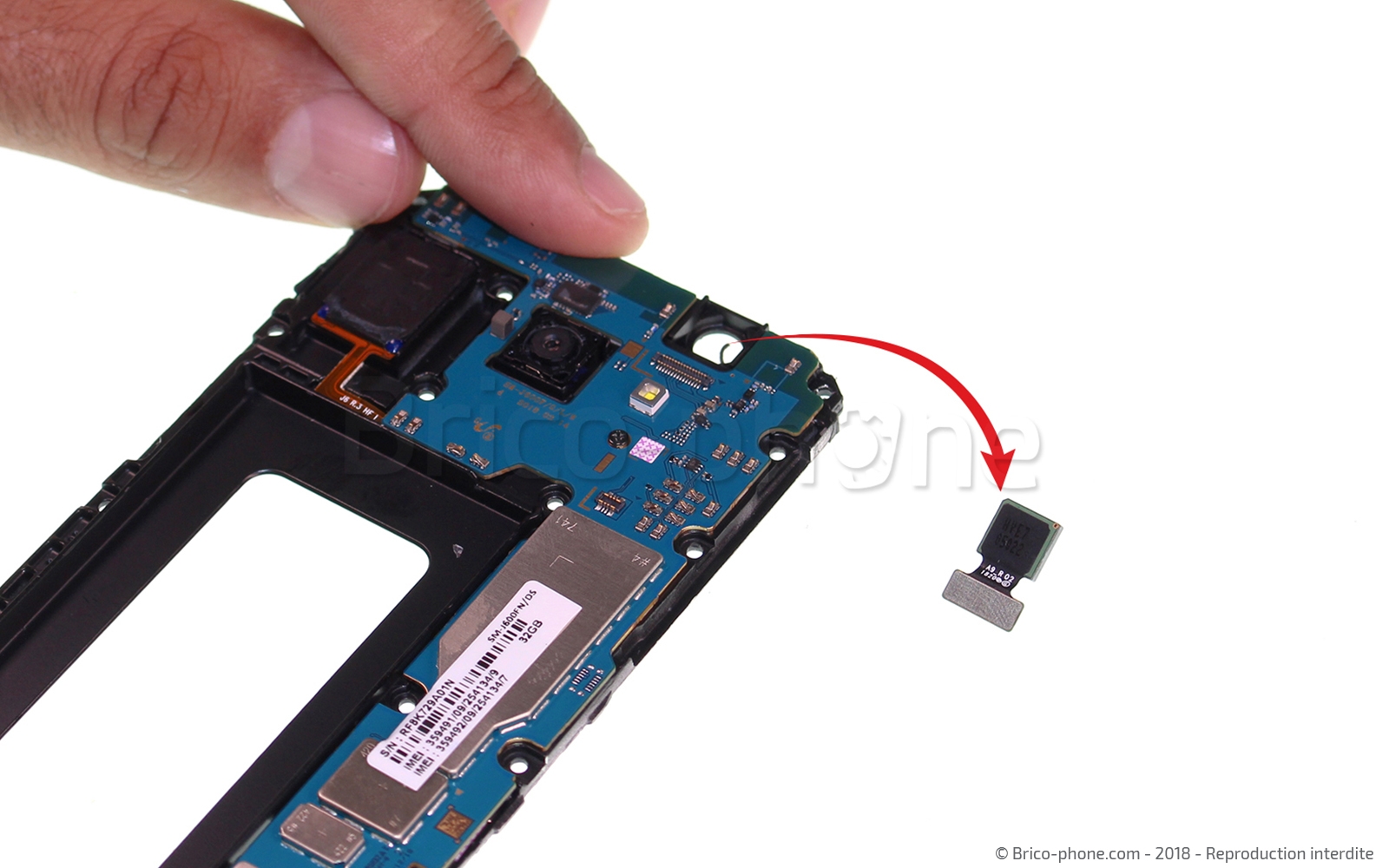 Changement du haut-parleur interne sur Galaxy J6 photo 3