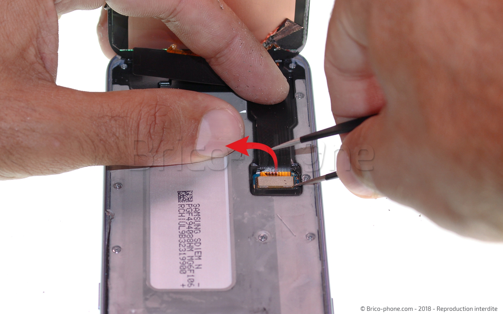 Changement de lecteur d'empreintes digitales sur Galaxy J6 photo 2