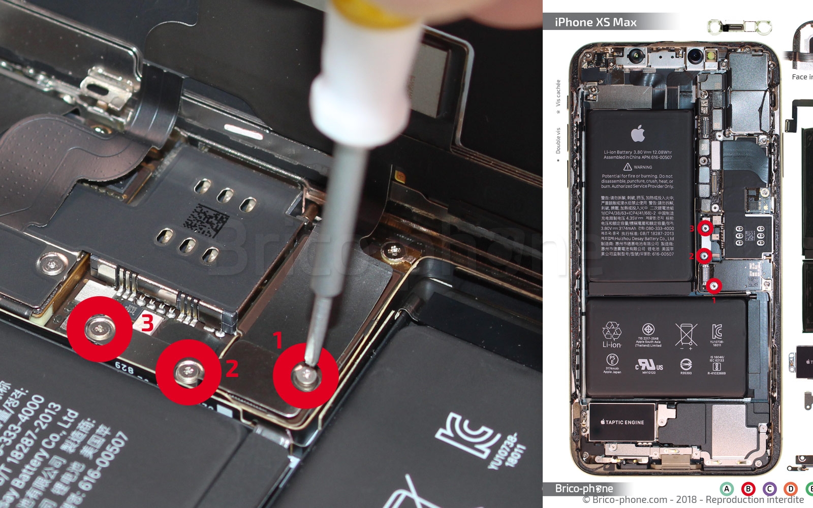 Changement de batterie sur iPhone XS Max photo 1