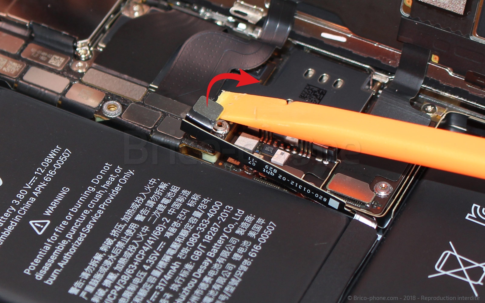 Changement de batterie sur iPhone XS Max photo 2