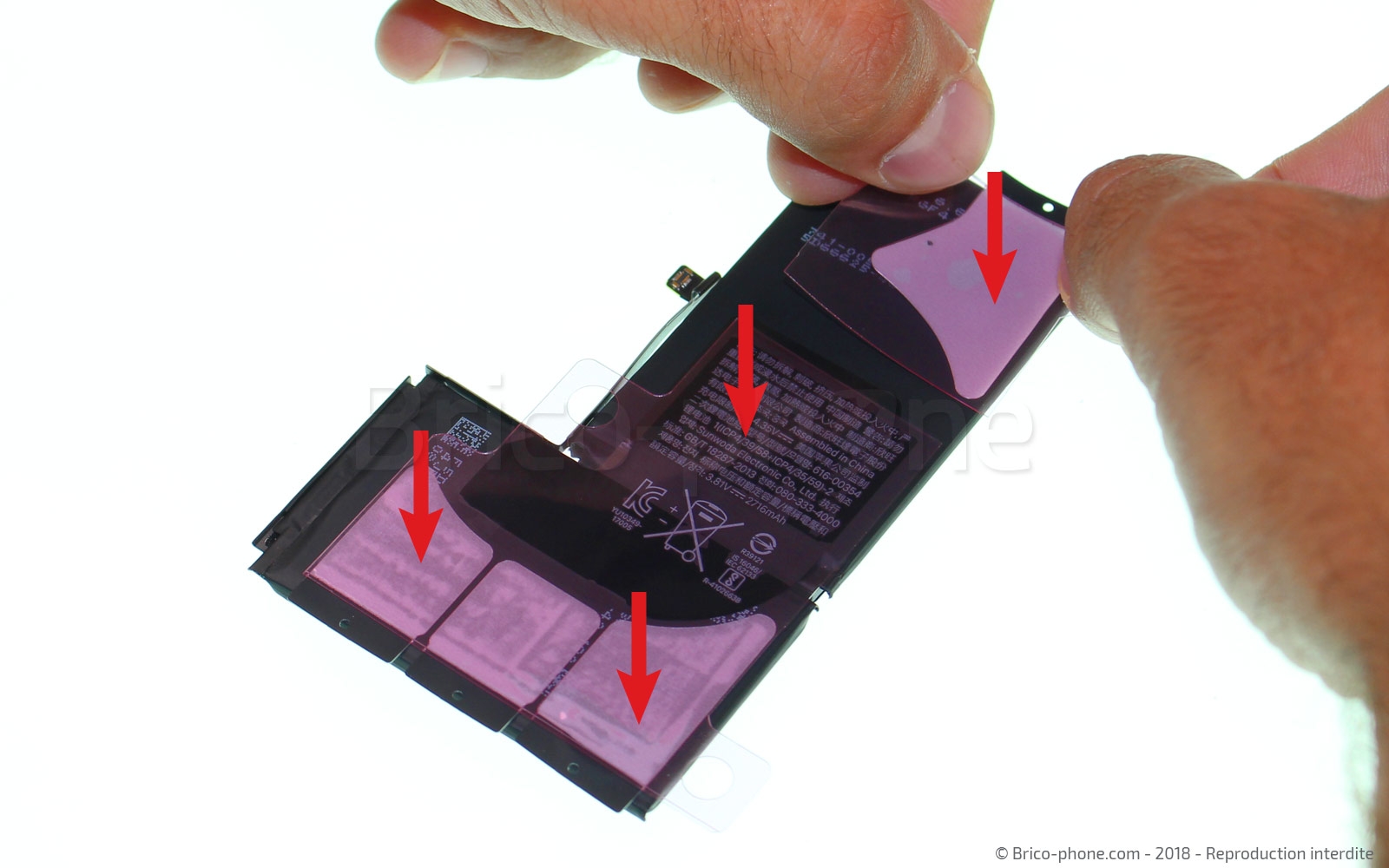 Changement de batterie sur iPhone XS Max photo 2