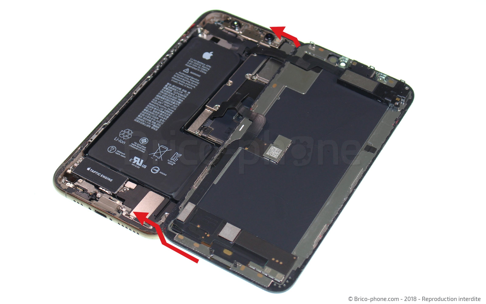 Changement du connecteur de charge sur iPhone XS photo 3