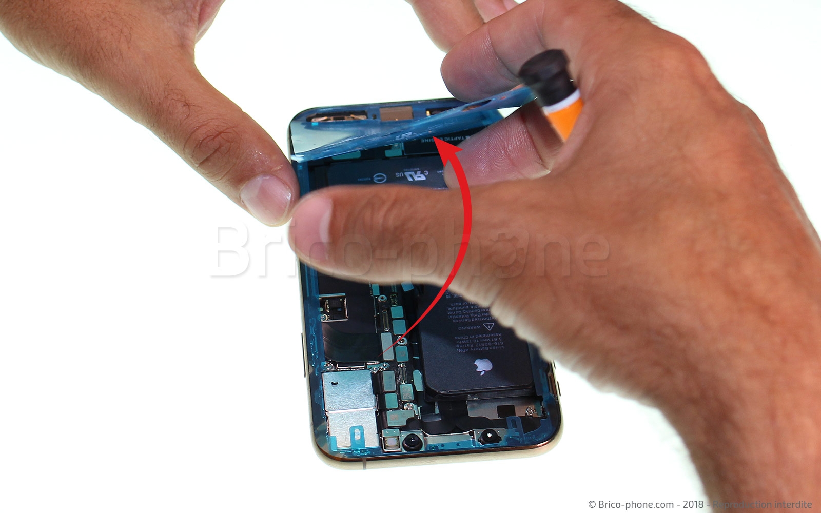 Changement du connecteur de charge sur iPhone XS photo 3