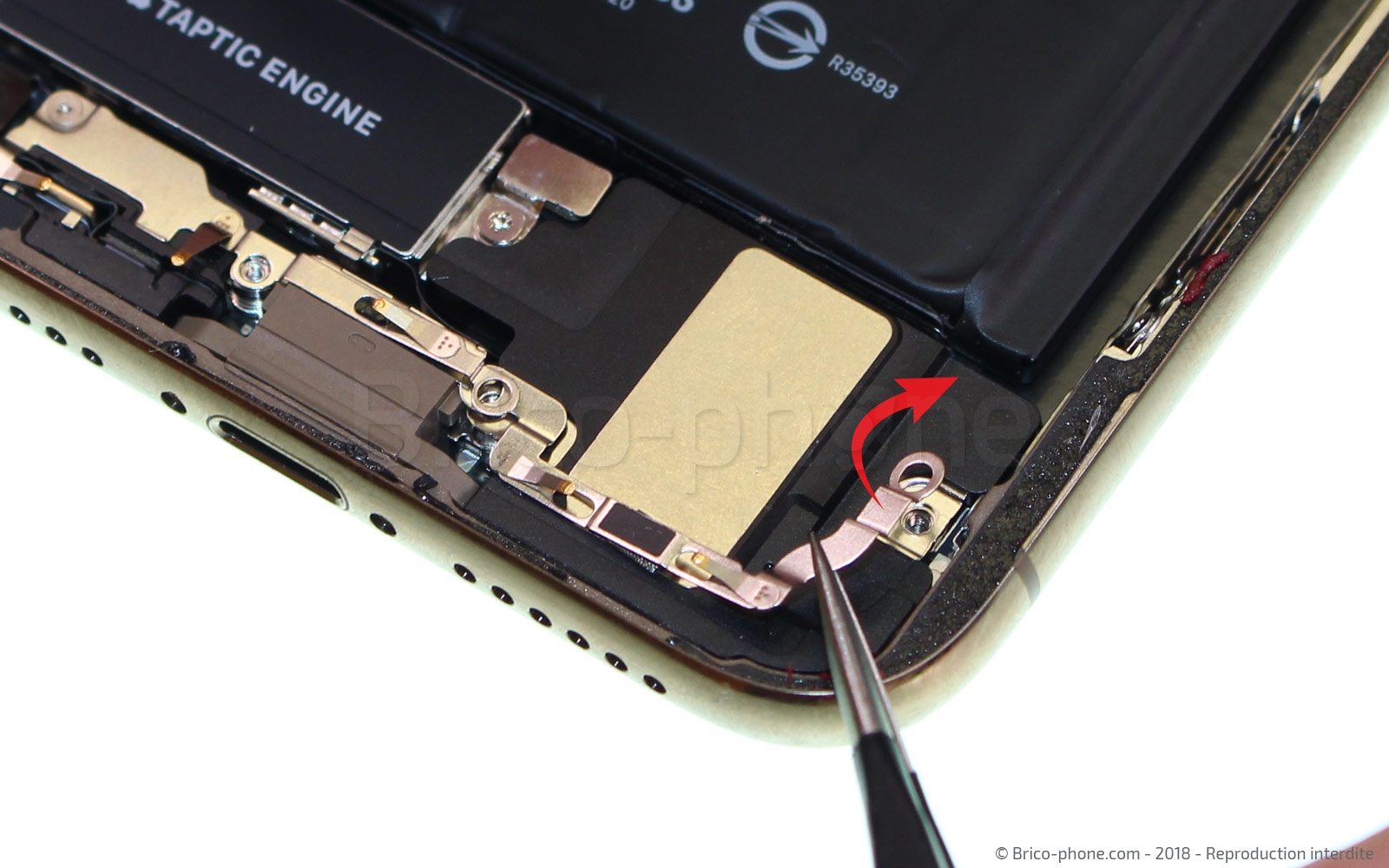 Changement du connecteur de charge sur iPhone XS photo 3