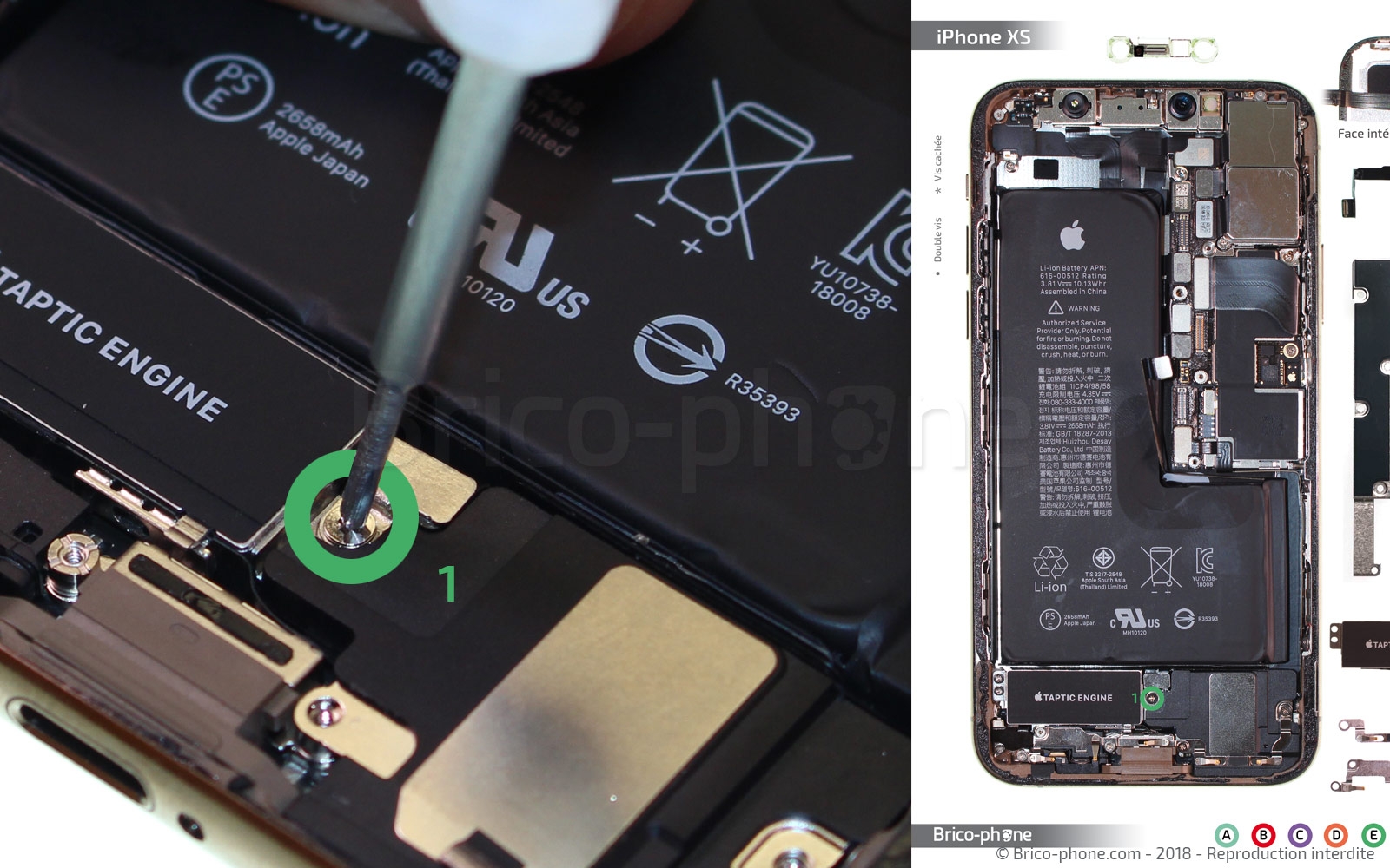 Changement du connecteur de charge sur iPhone XS photo 1