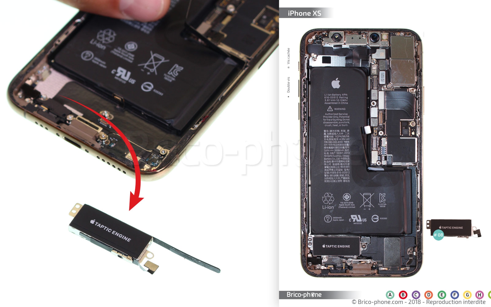 Changement du connecteur de charge sur iPhone XS photo 4