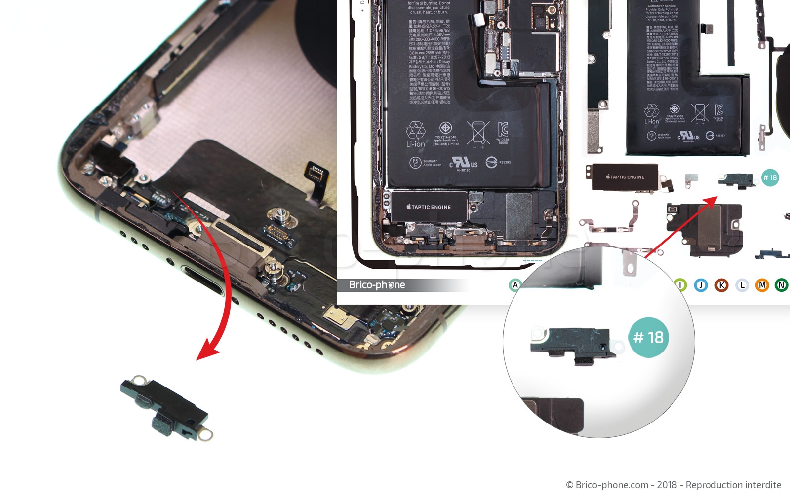 Changement du connecteur de charge sur iPhone XS photo 3